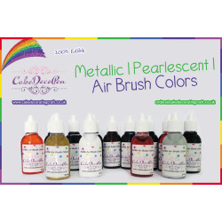 Black | Air Brush Colors | Pearlised Silver Luster Gloss | Water Based
