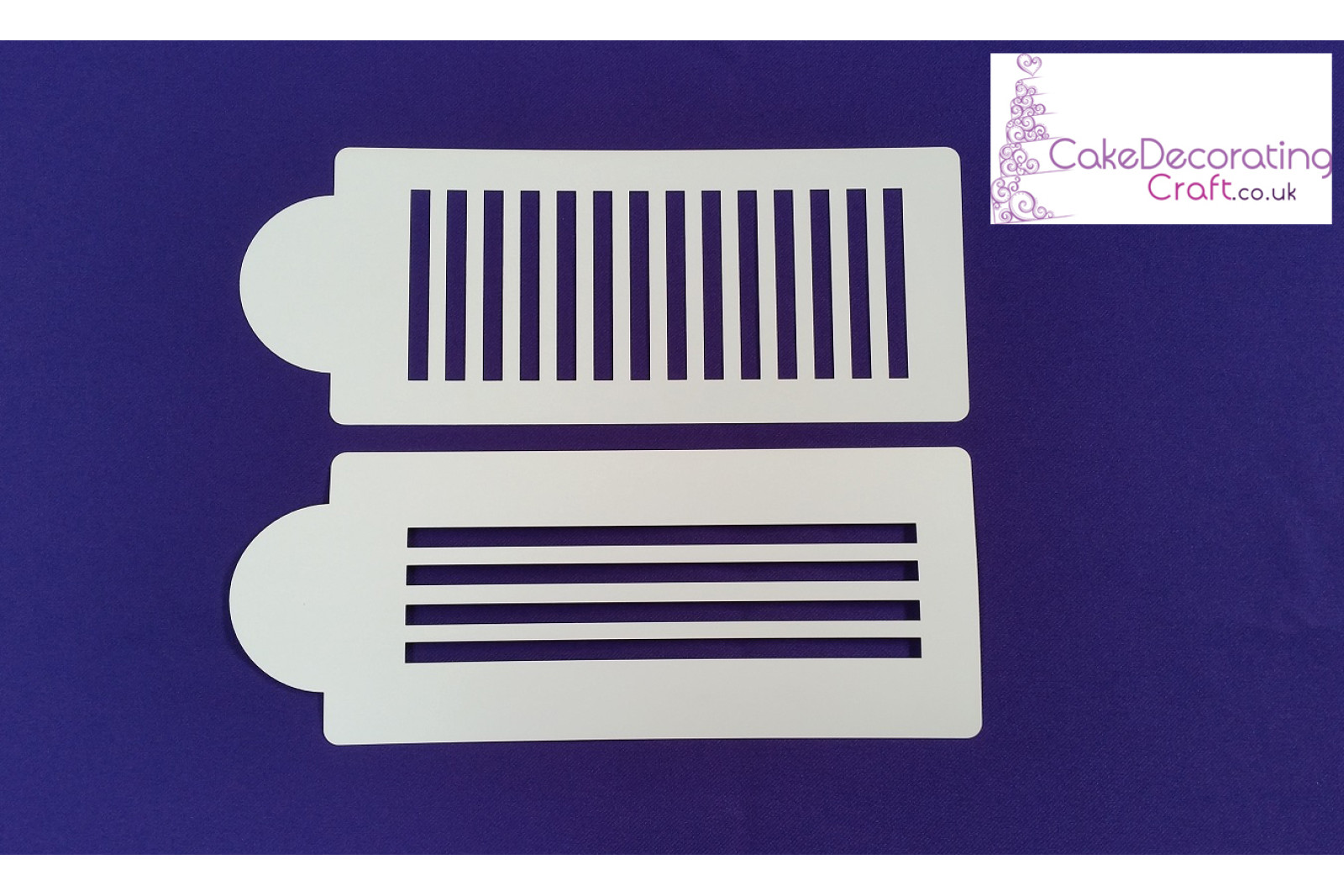 Check Stripe Stencil | Air Brush Stenciling | Cake and Cupcake Decorating Craft Tool | Great Christmas Bake Off
