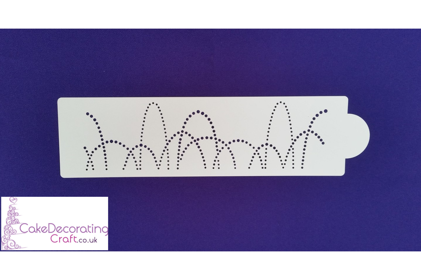 Pearls Strands Stencil | Air Brush Stenciling | Cake and Cupcake Decorating Craft Tool | Great Christmas Bake Off